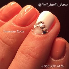 Свадебный макияж Комбинированный маникюр (Т20332)