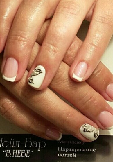 Свадебный маникюр В20178 - Нейл-Бар В-Небе