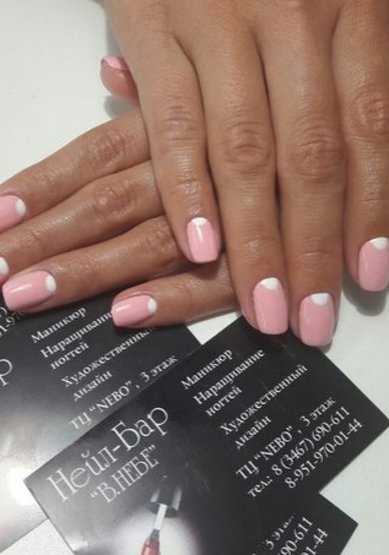 Свадебный маникюр В20180 - Нейл-Бар В-Небе