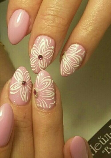 Свадебный маникюр В20182 - Нейл-Бар В-Небе