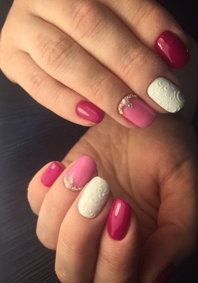 Свадебный маникюр Е20210 - Мастер маникюра Екатерина Алишунина