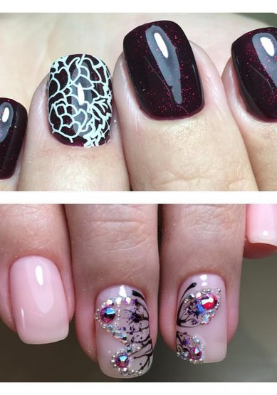 Свадебный маникюр Е20243 - Мастер маникюра Елена Вдовина